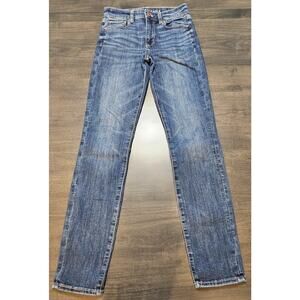 American Eagle Women's Next Level Stretch High Hi-Rise Skinny Jeans Size 2 Long